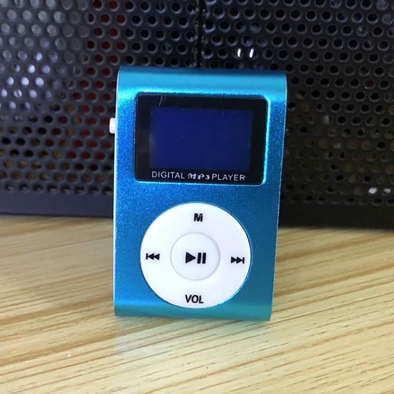Clip-On Mini MP3 & FM Music Player Gadgets & Accessories Blue - DailySale