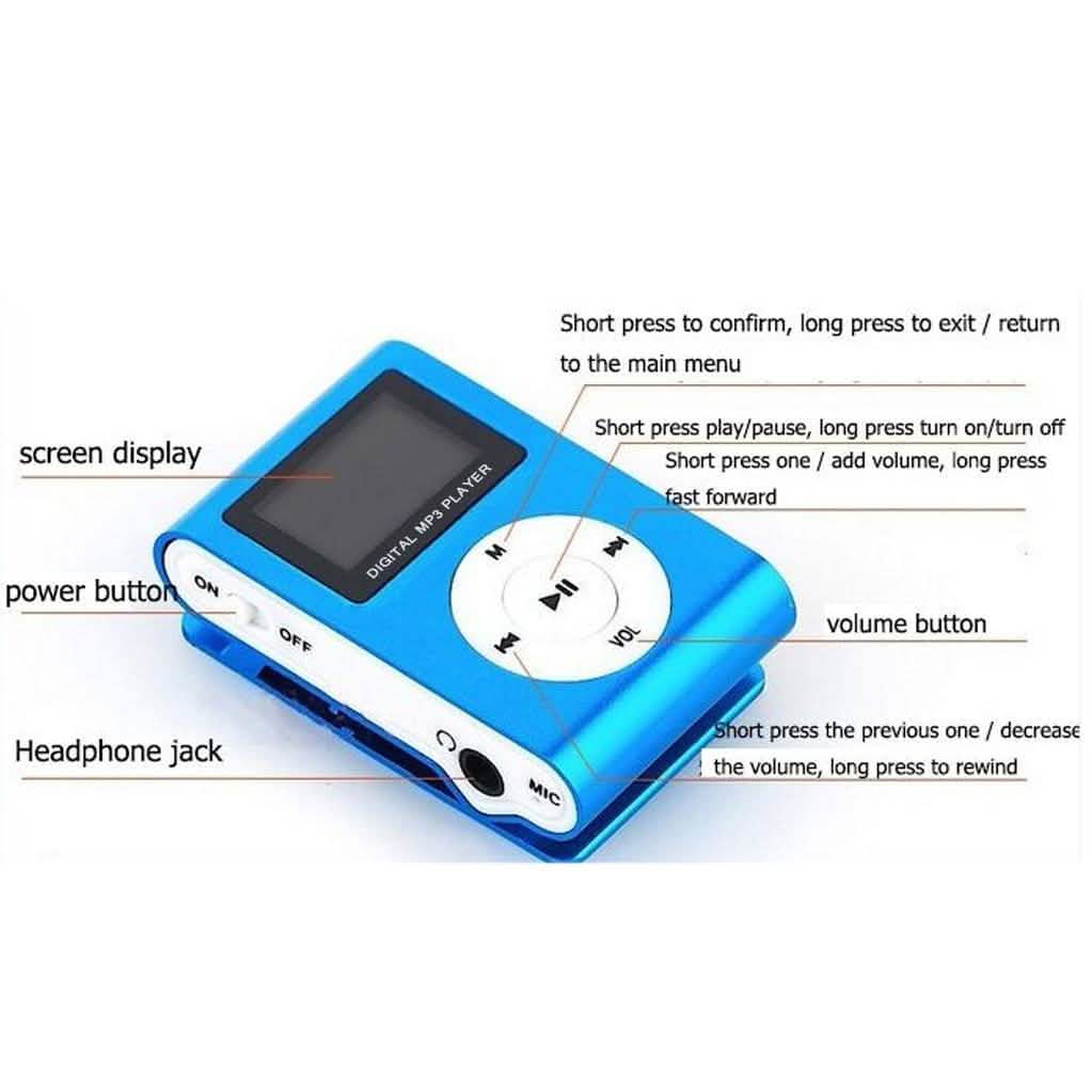 Clip-On Mini MP3 & FM Music Player Gadgets & Accessories - DailySale