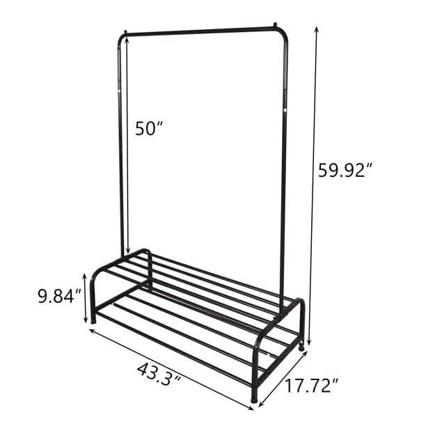 Clothing Garment Rack with Shelves Closet & Storage - DailySale
