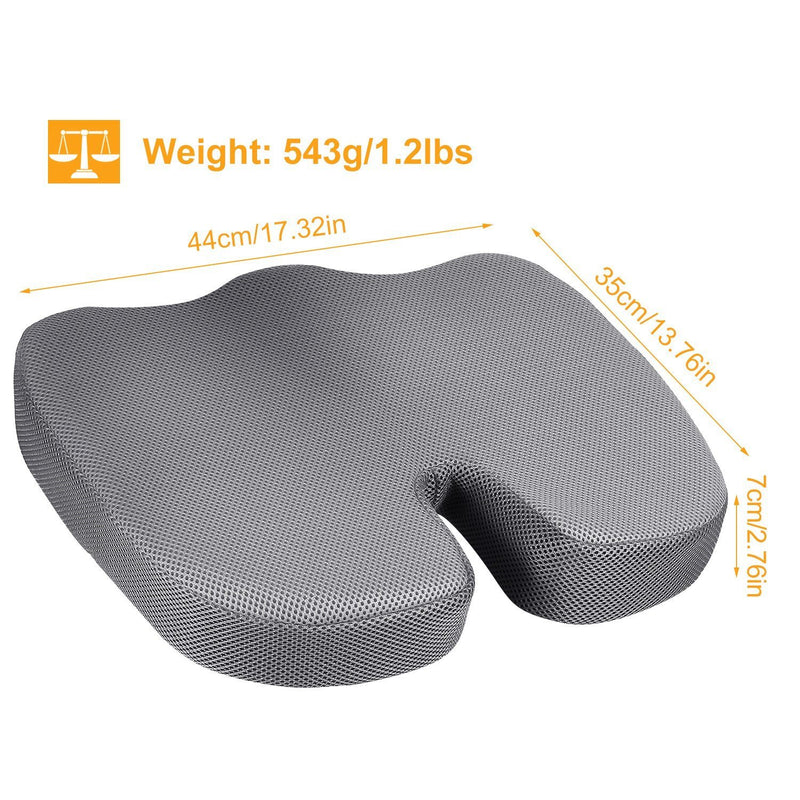 Coccyx Orthopedic Memory Foam Seat Cushion Wellness - DailySale