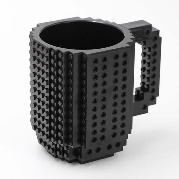 Coffee Cup Building Blocks Mugs Wine & Dining Black - DailySale