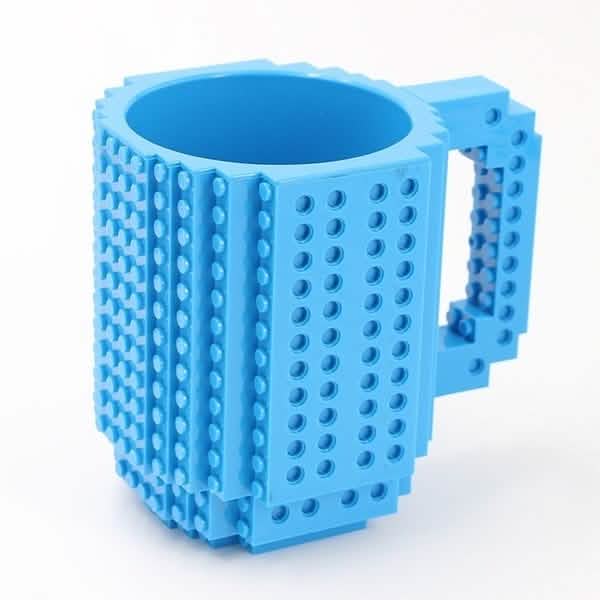 Coffee Cup Building Blocks Mugs Wine & Dining Blue - DailySale