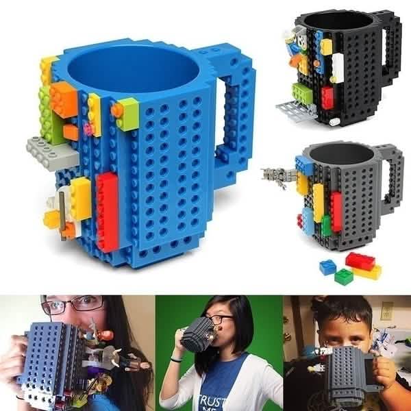 Coffee Cup Building Blocks Mugs Wine & Dining - DailySale