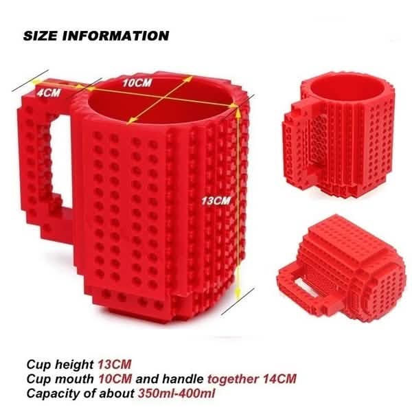 Coffee Cup Building Blocks Mugs Wine & Dining - DailySale