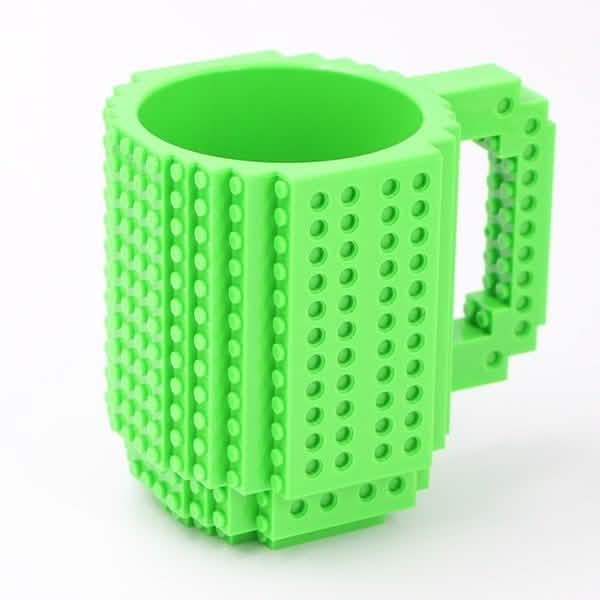 Coffee Cup Building Blocks Mugs Wine & Dining Green - DailySale