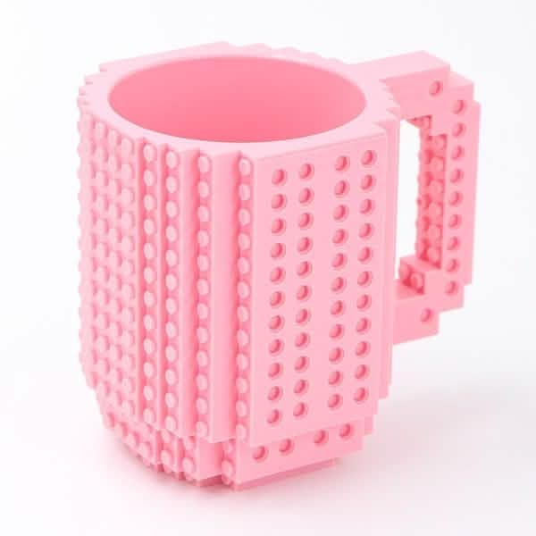Coffee Cup Building Blocks Mugs Wine & Dining Pink - DailySale