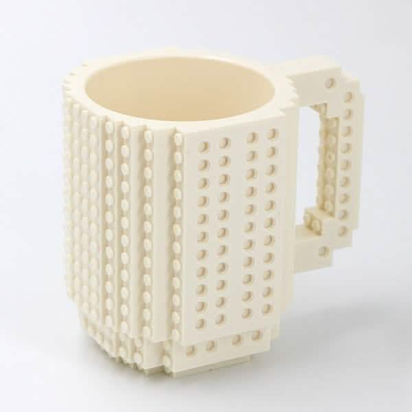 Coffee Cup Building Blocks Mugs Wine & Dining White - DailySale