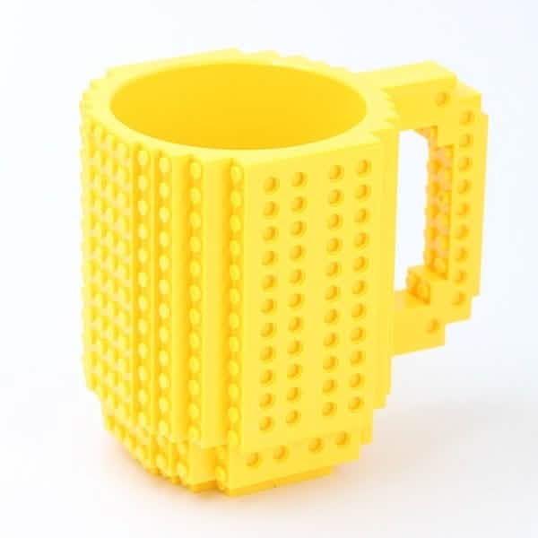 Coffee Cup Building Blocks Mugs Wine & Dining Yellow - DailySale