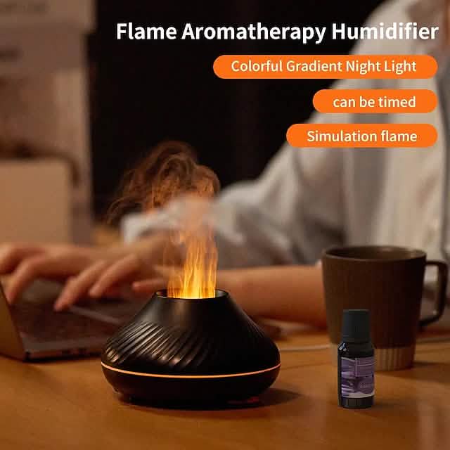 Colorful Flame Aromatherapy Machine Wellness - DailySale