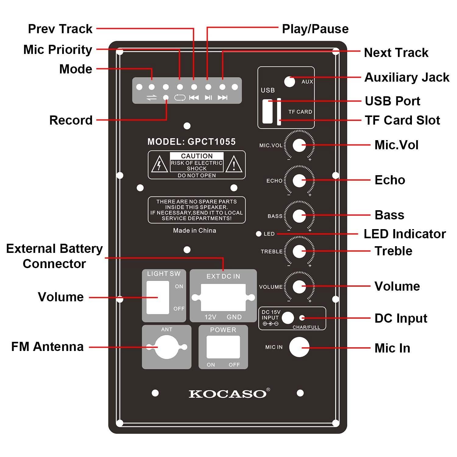 Colorful LED Portable Wireless Party Speaker Speakers - DailySale