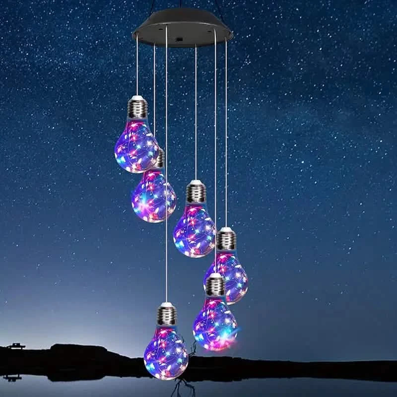 Colorful Lights Solar Wind Chimes for Outside Outdoor Lighting - DailySale