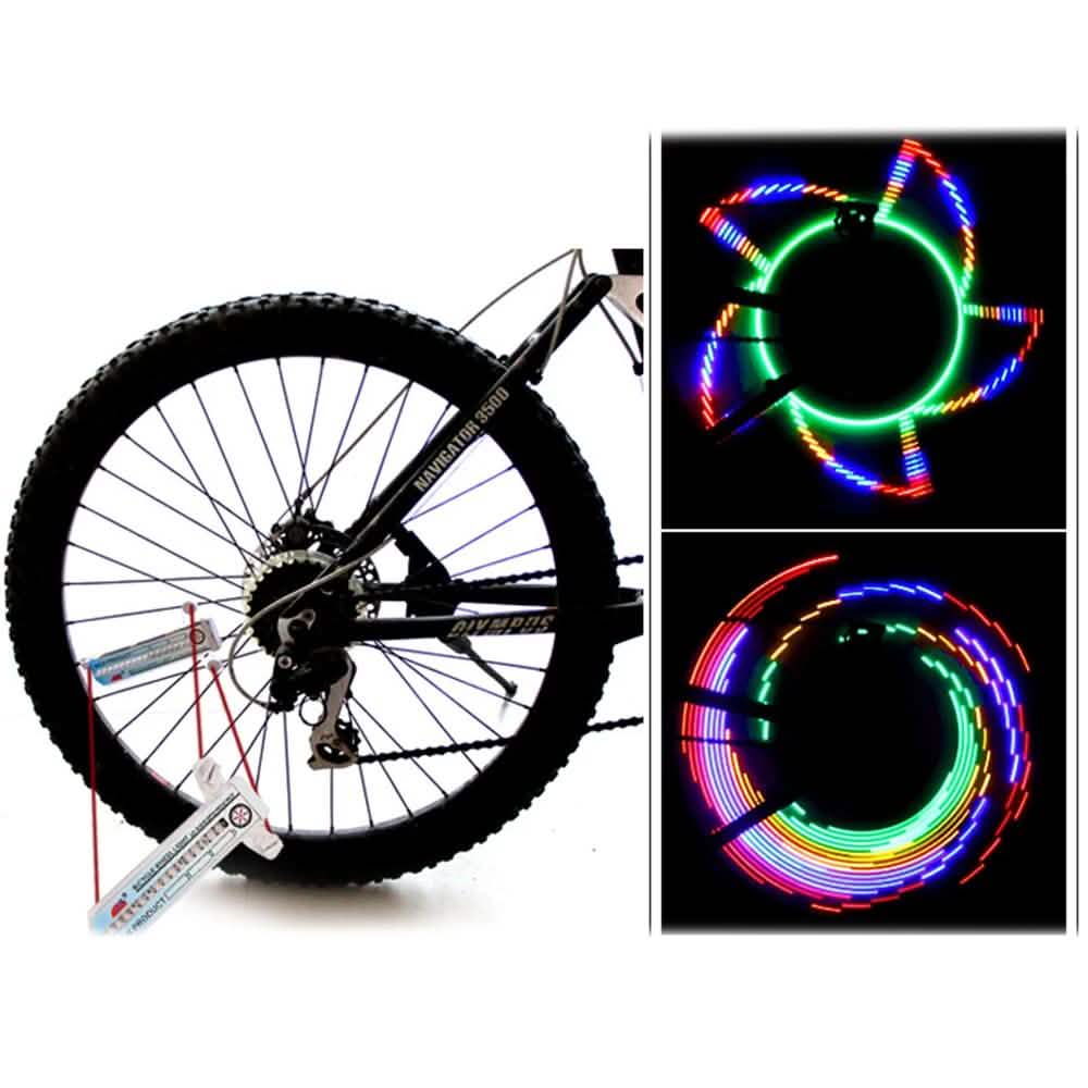 Colorful Rainbow 32 LED Wheel Signal Lights for Cycling Bikes Bicycles Outdoor Sports & Outdoors - DailySale