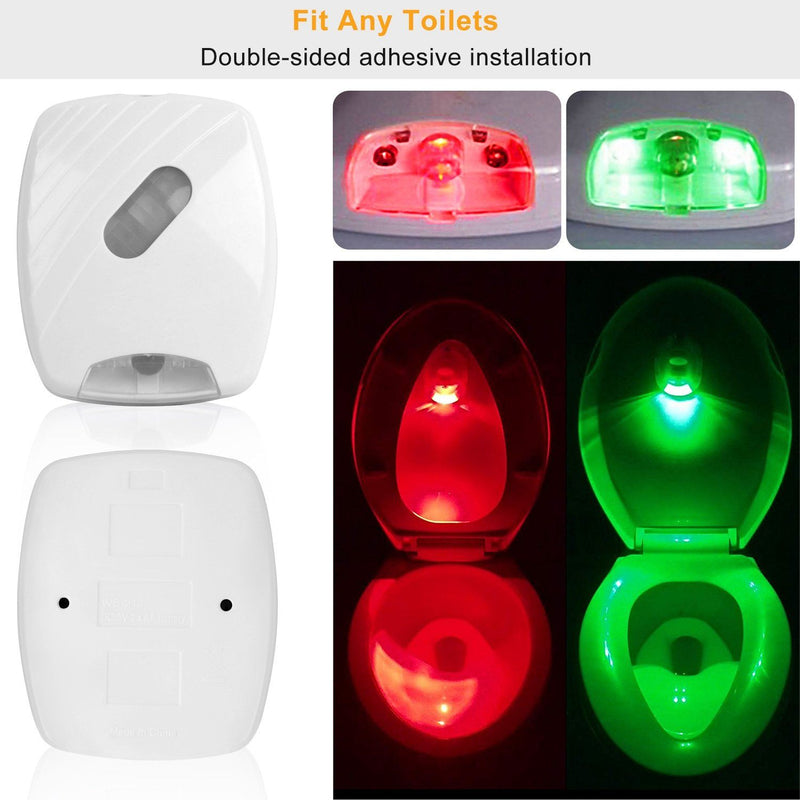 Colorful Toilet Bowl Motion Sensor Lights Bath - DailySale