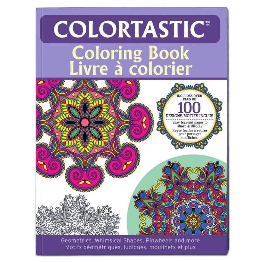 Colortastic Coloring Book for Grown Ups and Adults Toys & Hobbies Geometrics, Whimsical Shapes, etc. - DailySale