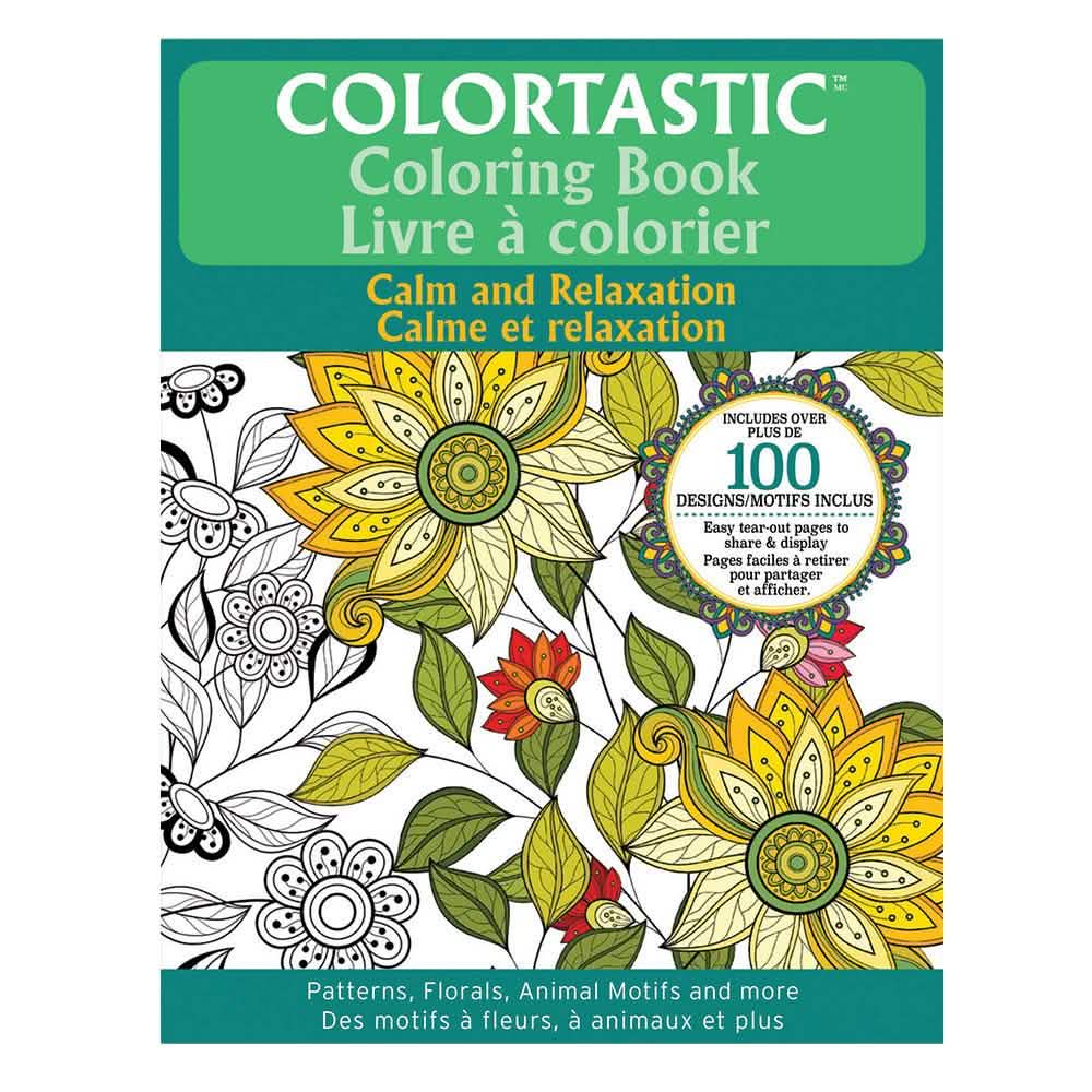 Colortastic Coloring Book for Grown Ups and Adults Toys & Hobbies Patterns, Florals, etc. - DailySale