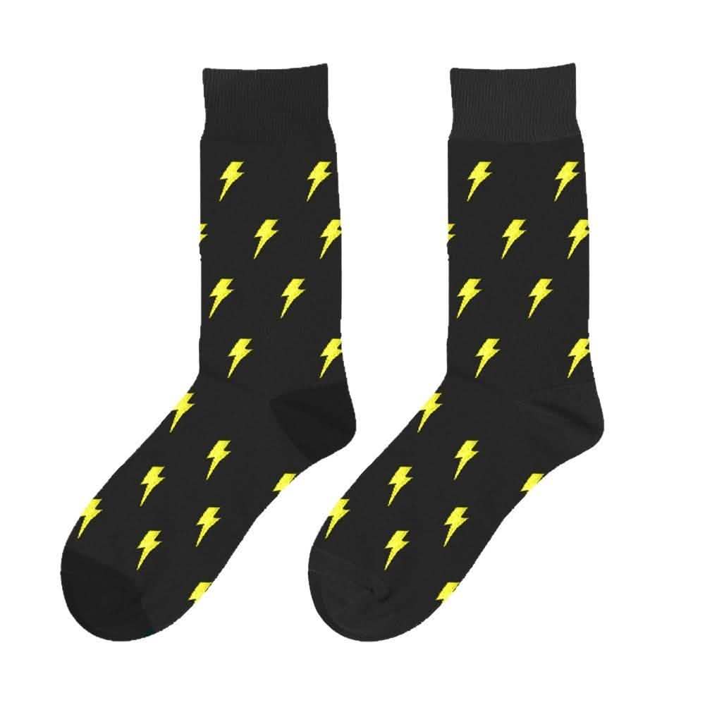 Combed Cotton Funky Casual Knee Socks - Assorted Styles Men's Apparel Lightning - DailySale