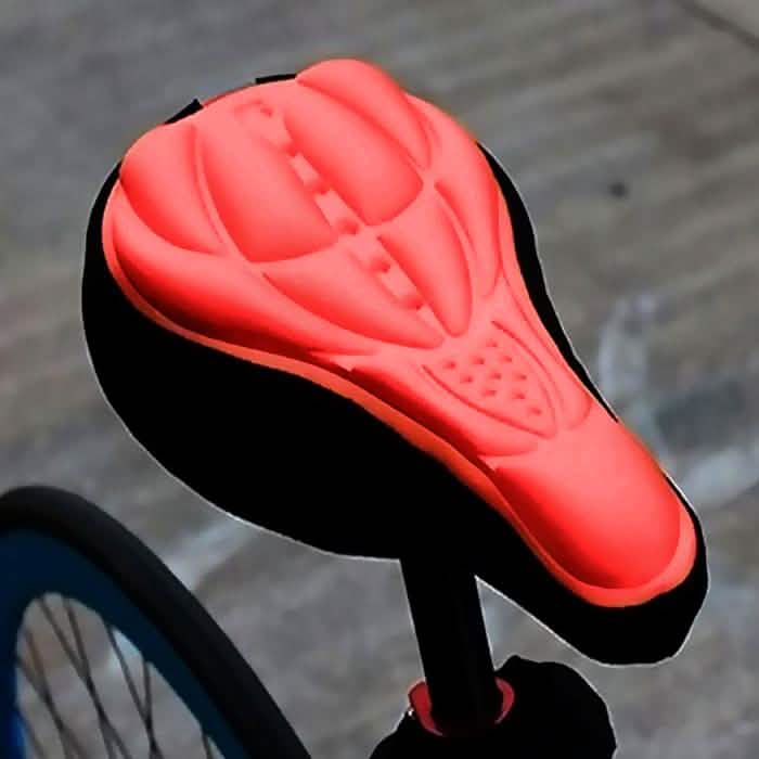 Comfort 3D Saddle Cushion Bicycle Seat Cover Sports & Outdoors Red - DailySale
