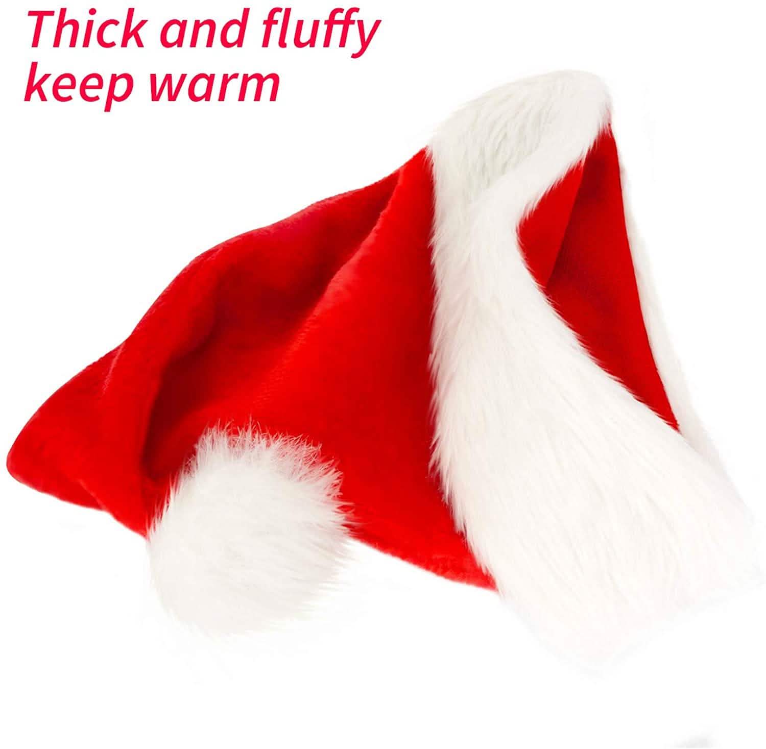 Comfort Christmas Hats Extra Thicken Classic Fur Holiday Decor & Apparel - DailySale