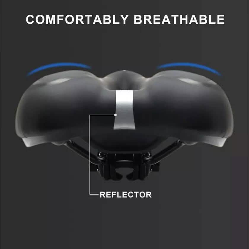 Comfortable Bike Seat - Bicycle Saddle Padded Waterproof Sports & Outdoors - DailySale