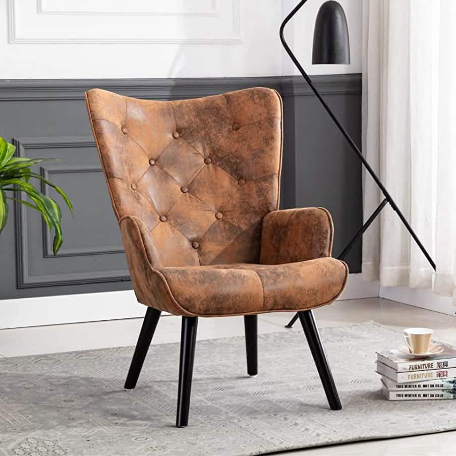 Comfy Lounge Chair with High Back Design Furniture & Decor Coffee - DailySale
