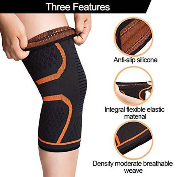 Compression Knee Sleeve - Assorted Colors and Sizes Wellness & Fitness - DailySale