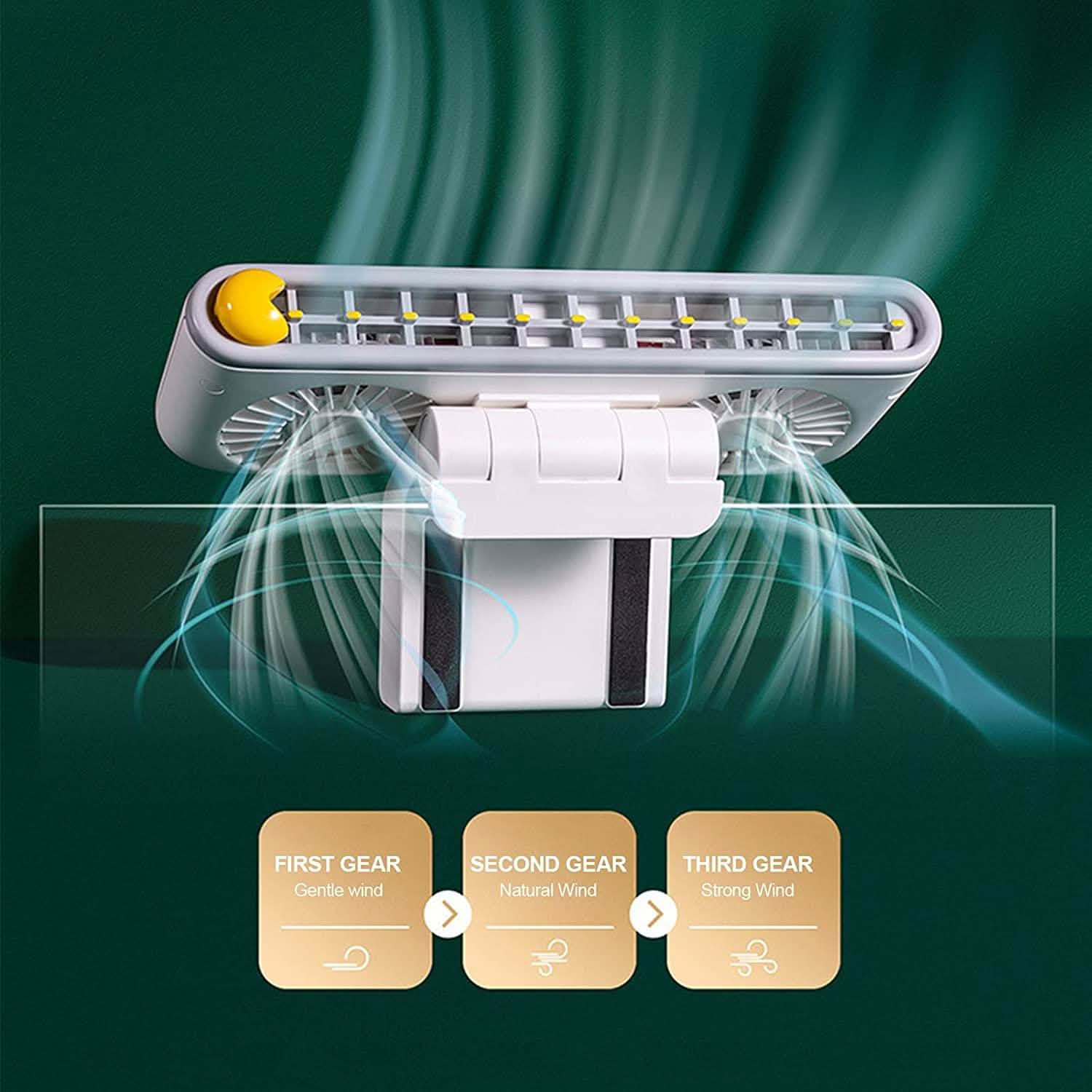 Computer Screen Hanging Fan with Phone Holder Computer Accessories - DailySale