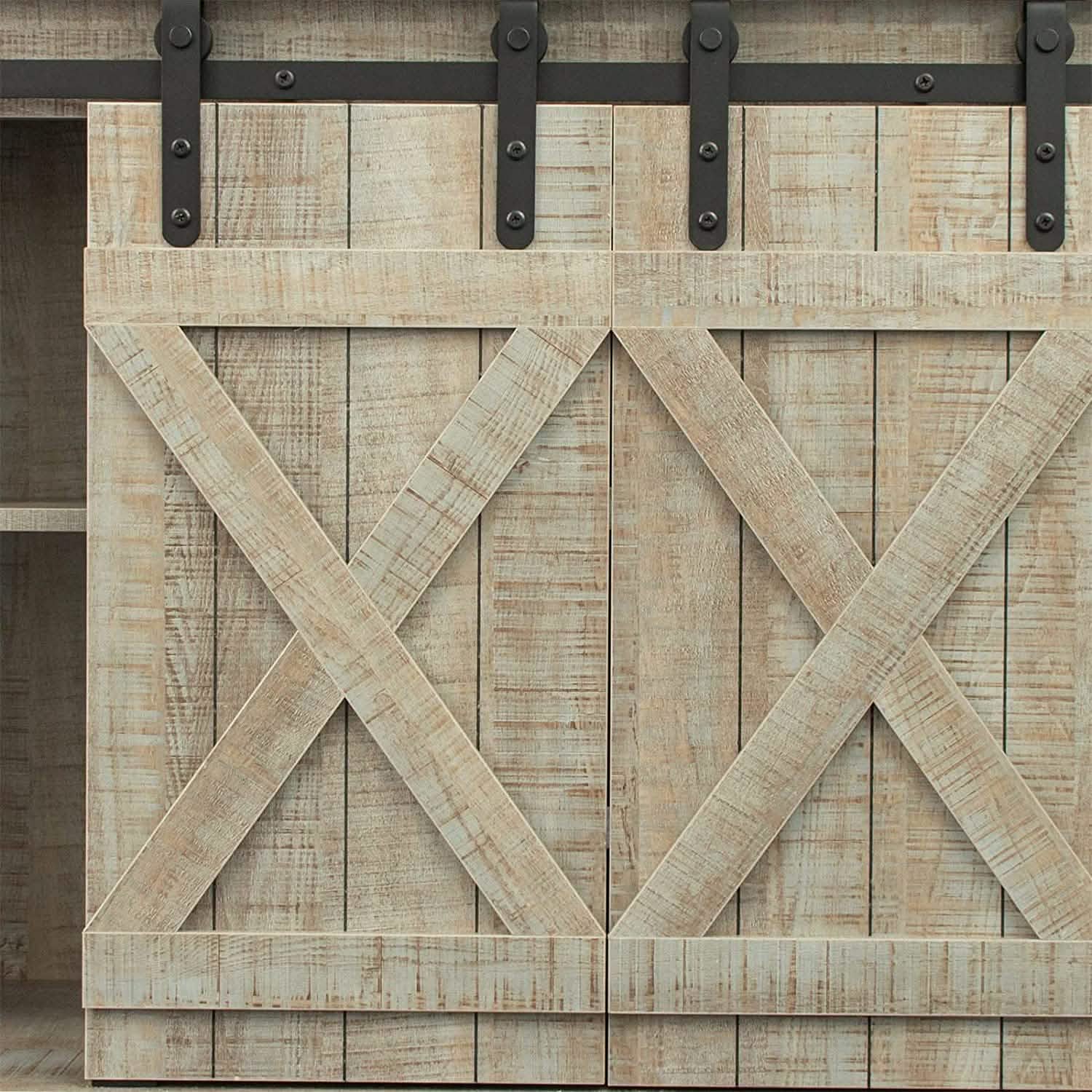 Console Table TV Cabinet with Locker Closet & Storage - DailySale