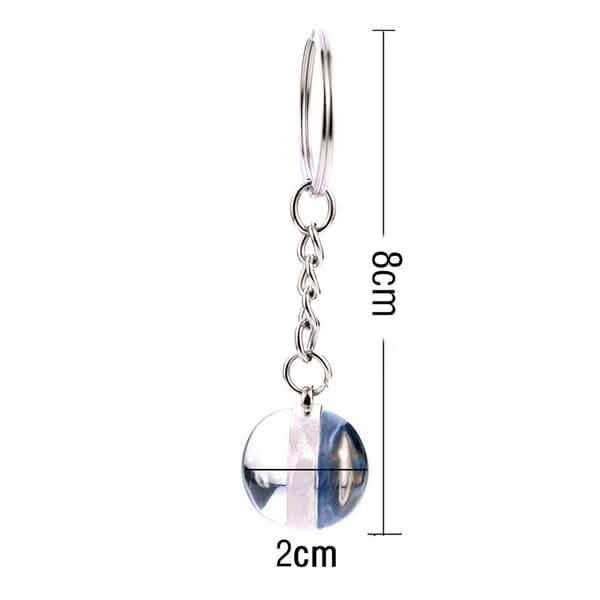 Constellation Double Side Cabochon Glass Ball Keychain Everything Else - DailySale