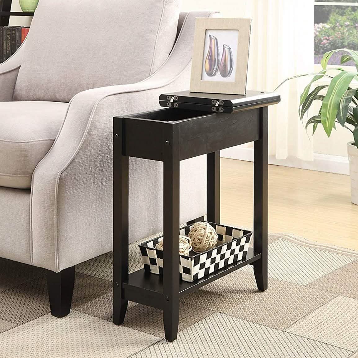 Convenience Concepts American Heritage Flip Top End Table Furniture & Decor - DailySale