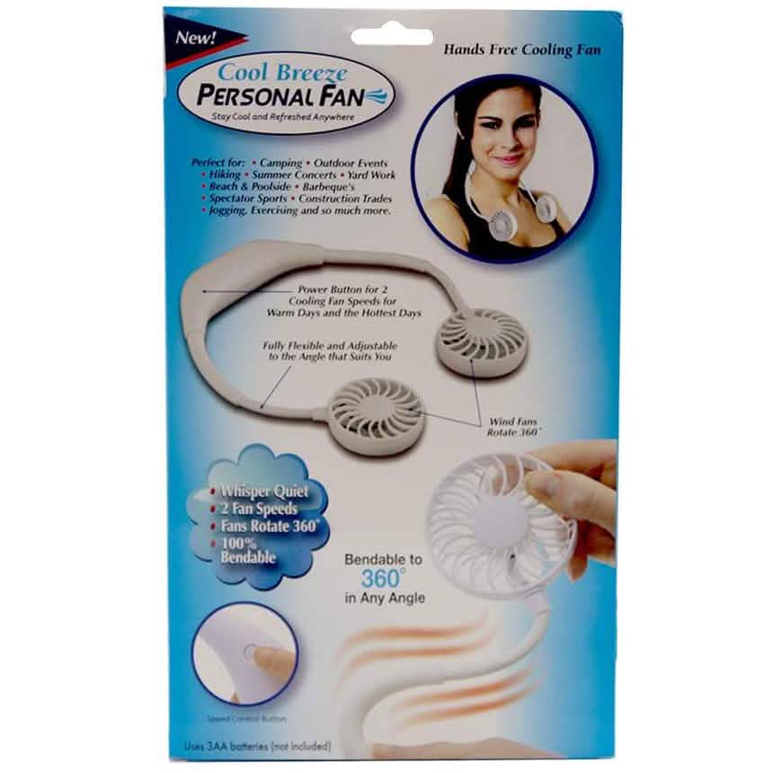 Cool Breeze Personal Fan Stay Cool And Refreshed Anywhere Sports & Outdoors - DailySale