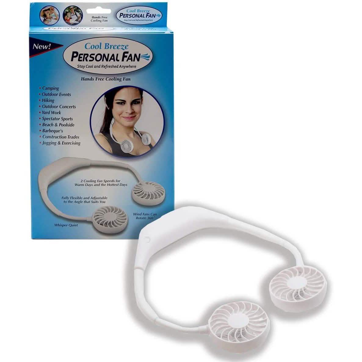 Cool Breeze Personal Fan Stay Cool And Refreshed Anywhere Sports & Outdoors - DailySale