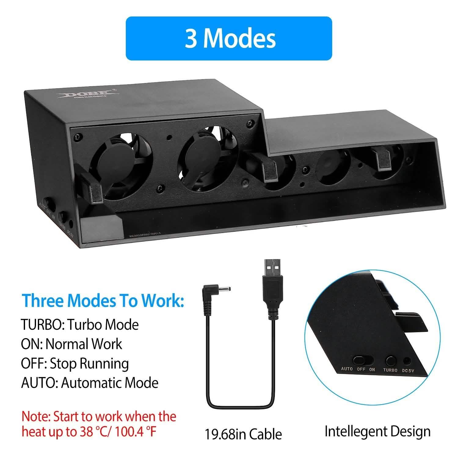 Cooling Fan Fit For PS4 Gaming Console Video Games & Consoles - DailySale