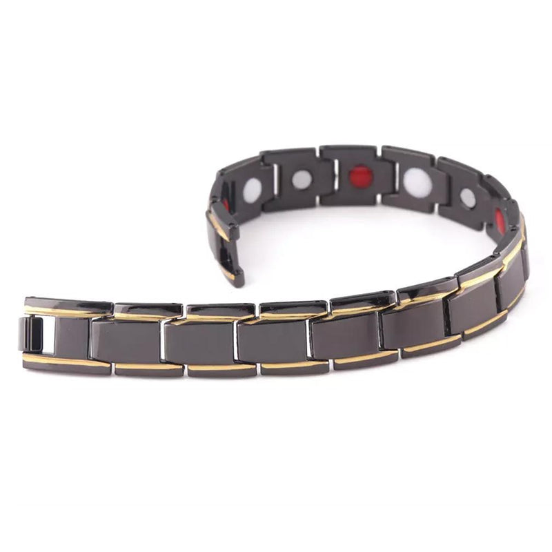 Copper Alloy Magnetic Healthy Care Stone Therapeutic Energy Healing Bracelet Bracelets - DailySale