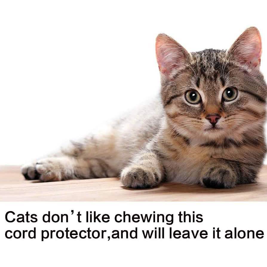 Cord Protector Wire Loom Tubing Cable Sleeve Household Batteries & Electrical - DailySale