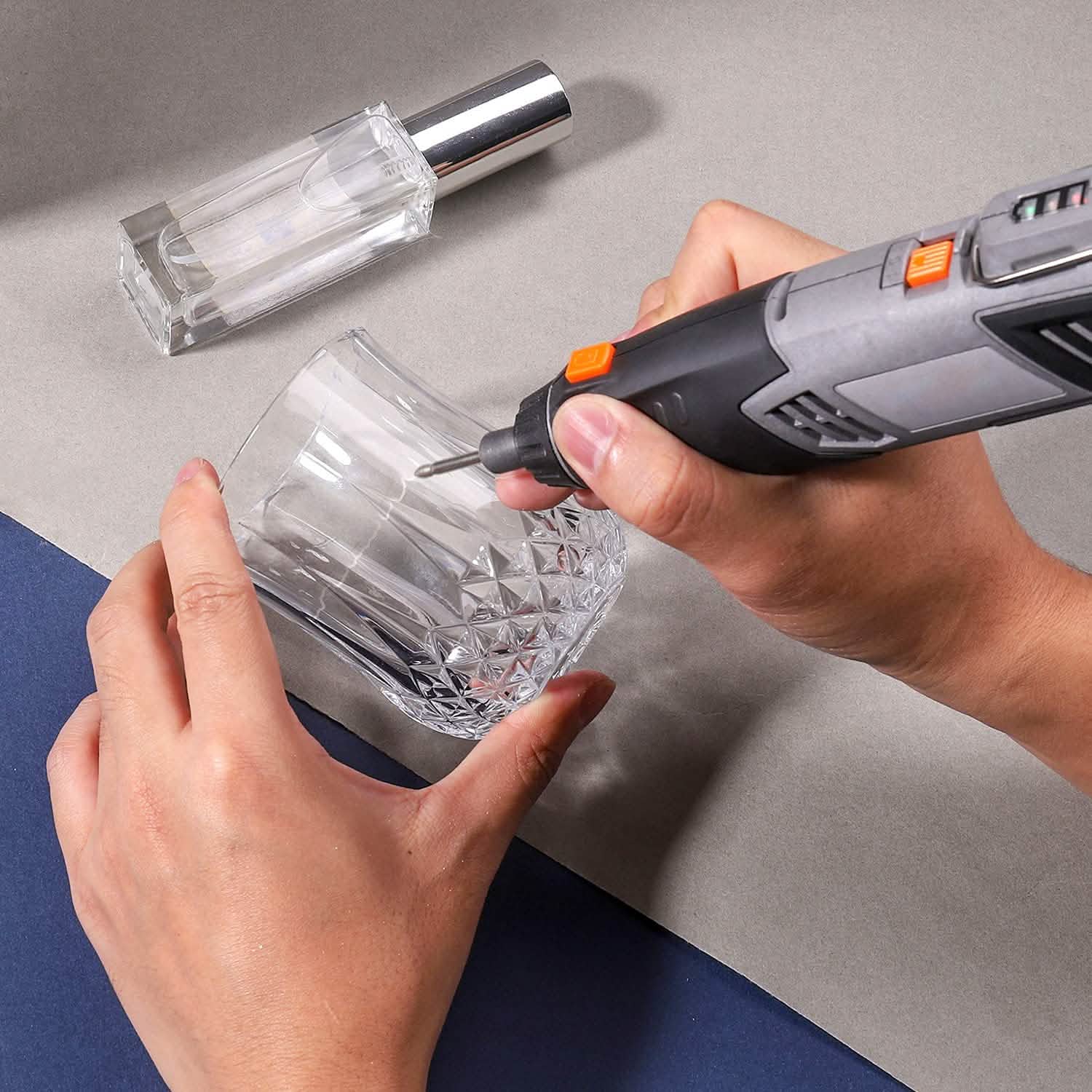 Cordless Rotary Tool 4V Power Portable Size with Versatile Accessories Home Improvement - DailySale