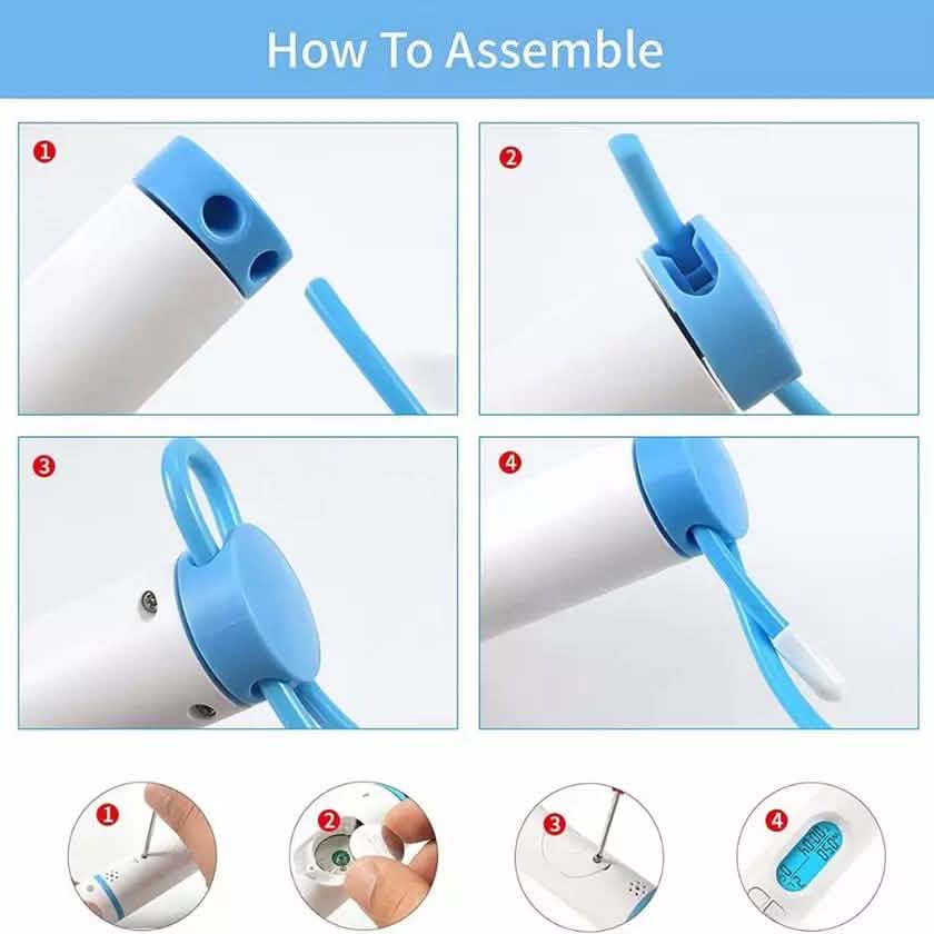 Cordless Weighted Jump Rope Digital Smart Skipping Jump Ropes with Counter Fitness - DailySale