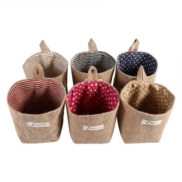 Cotton Linen Hanging Bag Home Gadget Storage Organizer Closet & Storage - DailySale