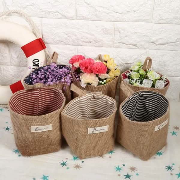 Cotton Linen Hanging Bag Home Gadget Storage Organizer Closet & Storage - DailySale