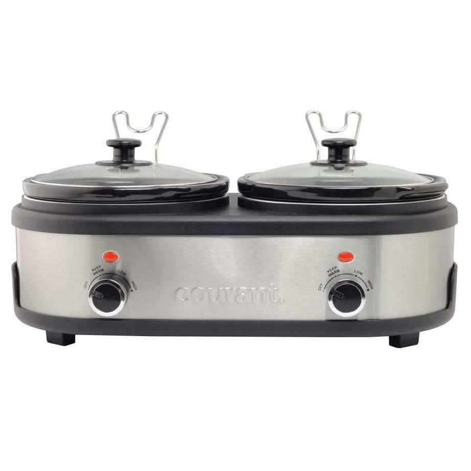 Courant 2.5 QT Double Slow Cooker - Stainless Steel Kitchen & Dining - DailySale