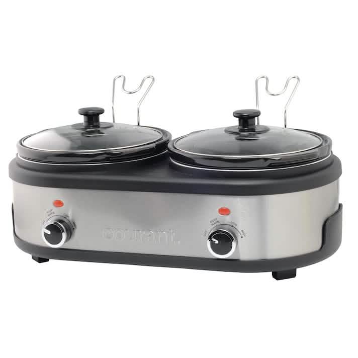Courant 2.5 QT Double Slow Cooker - Stainless Steel Kitchen & Dining - DailySale