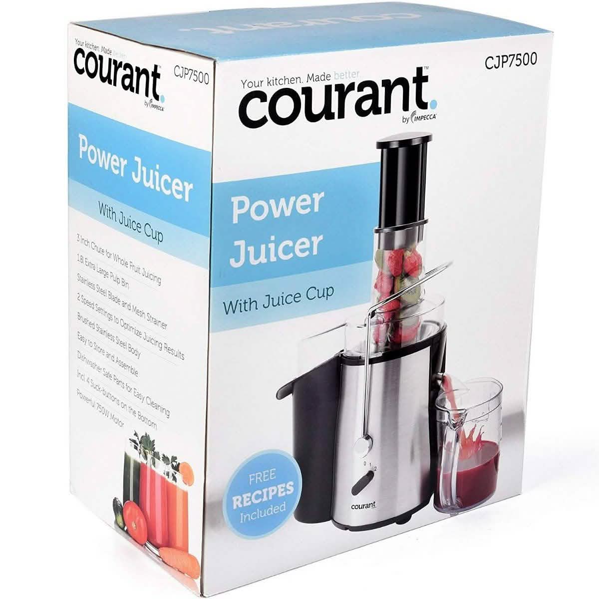 Courant Juice Extractor with 1.8L Extra Large Pulp Bin Kitchen Essentials - DailySale