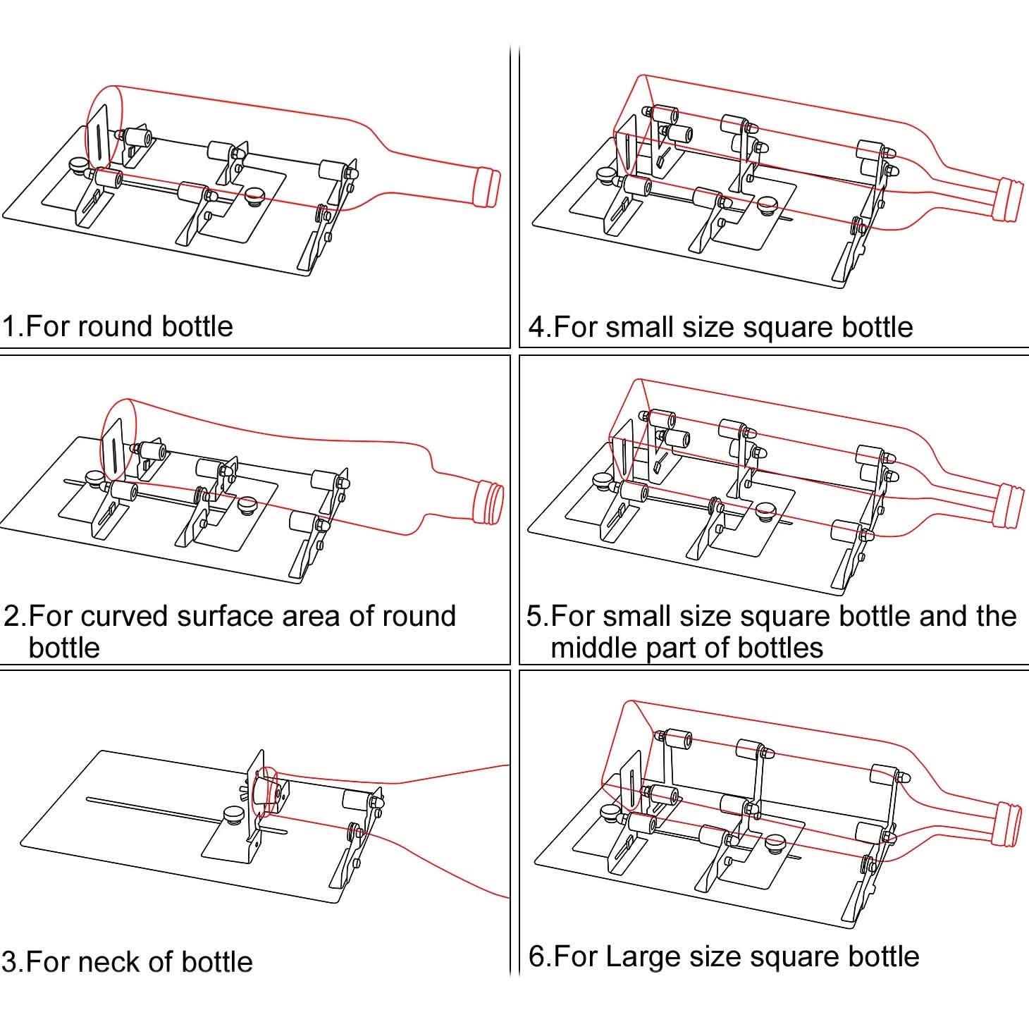 Creative Glass Bottle Cutter Machine for Beer Wine Jar DIY Everything Else - DailySale