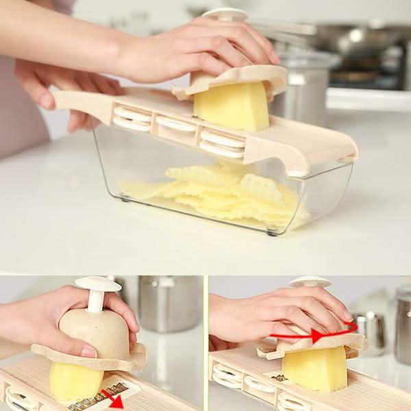Creative Mandoline Slicer Vegetable Cutter with Stainless Steel Blade Kitchen & Dining - DailySale