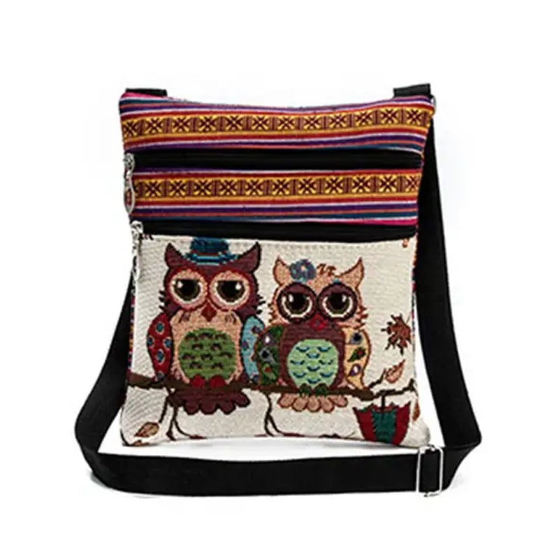 Closeup of Creative Style Cute Owl Crossbody Bag (style 1), available art Dailysale