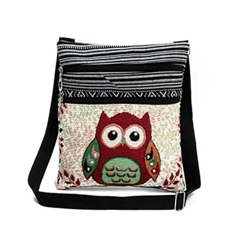 Closeup of Creative Style Cute Owl Crossbody Bag (style 2), available art Dailysale
