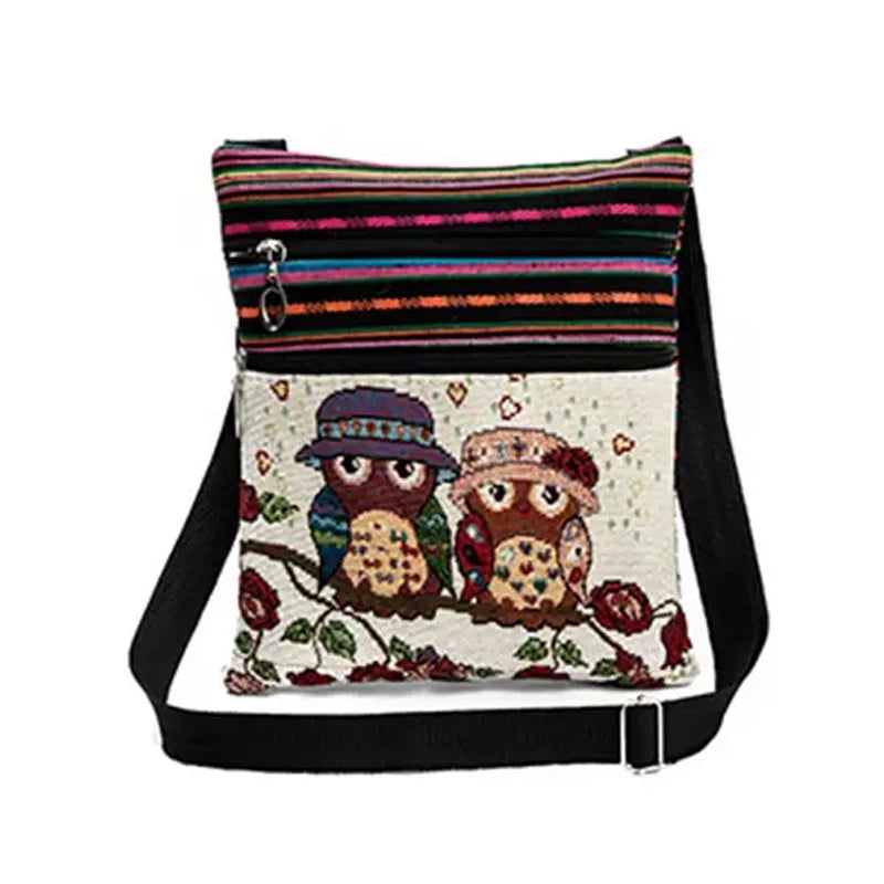 Closeup of Creative Style Cute Owl Crossbody Bag (style 3), available art Dailysale