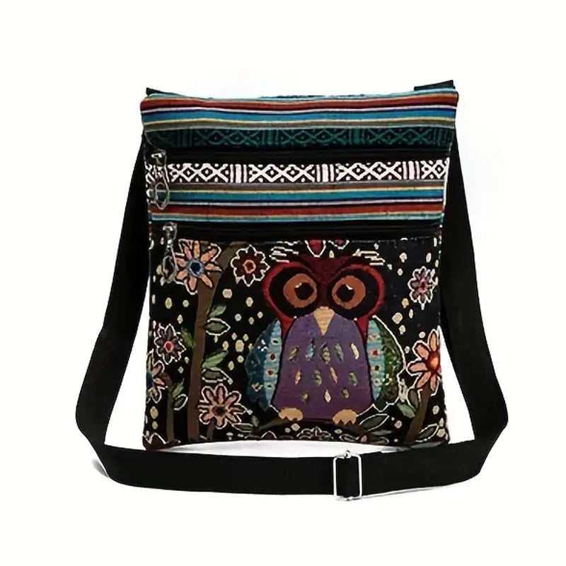 Closeup of Creative Style Cute Owl Crossbody Bag (style 4), available art Dailysale