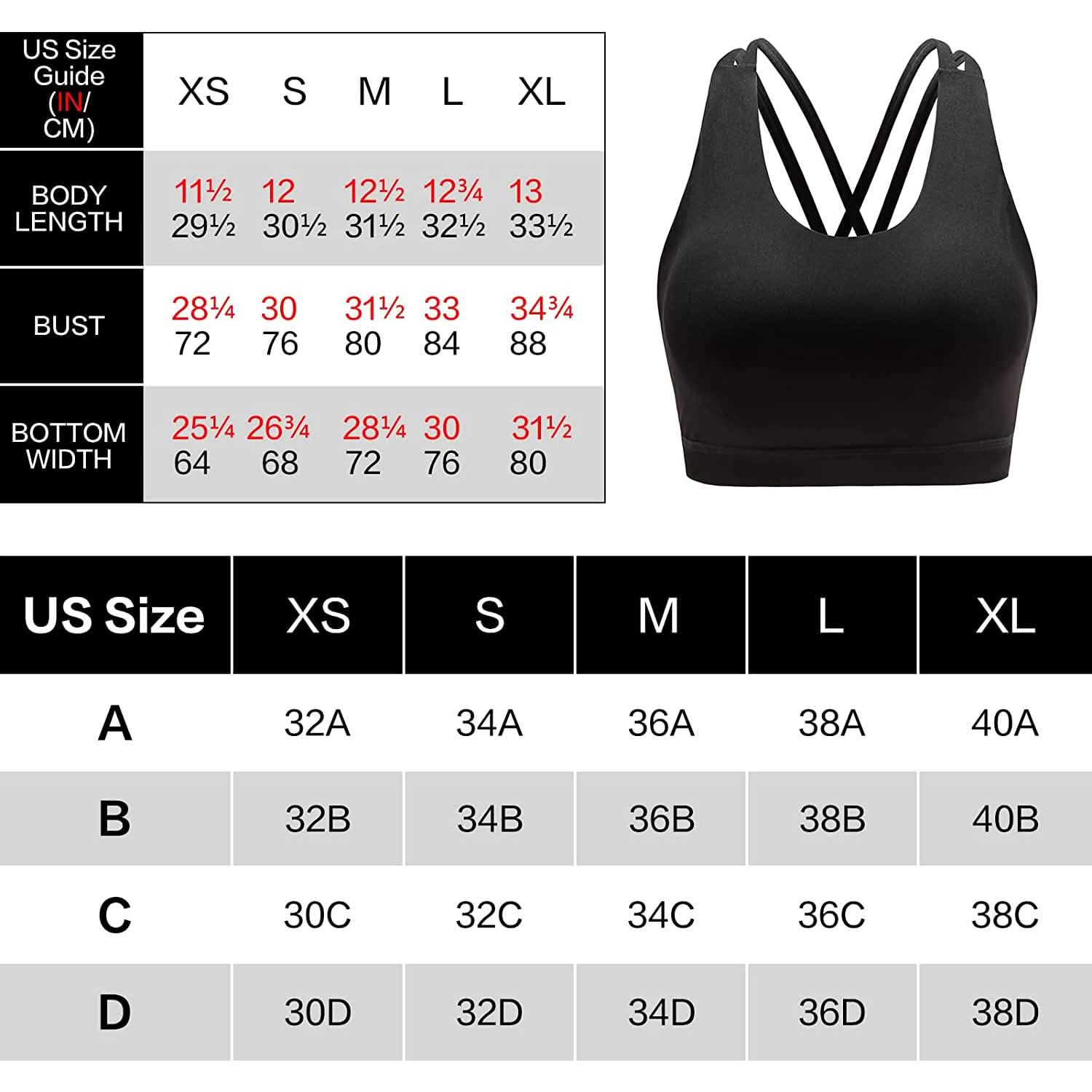 Criss-Cross Back Padded Strappy Sports Bras Medium Support Yoga Bra with Removable Cups Women's Swimwear & Lingerie - DailySale