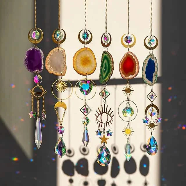 Crystal Sun Catcher Pendant Wind Chime Home Decor Furniture & Decor - DailySale