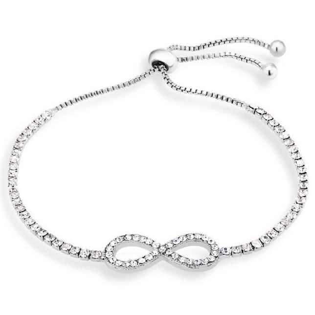 Cubic Zirconia Charm Bracelet - Assorted Sizes Jewelry - DailySale
